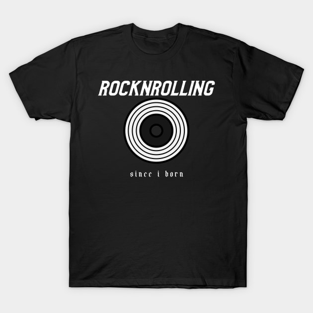 rocknrolling T-Shirt by Vintage Oldschool Apparel 